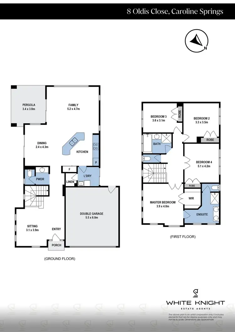 Floorplan of Homely house listing, 8 Oldis Close, Caroline Springs VIC 3023