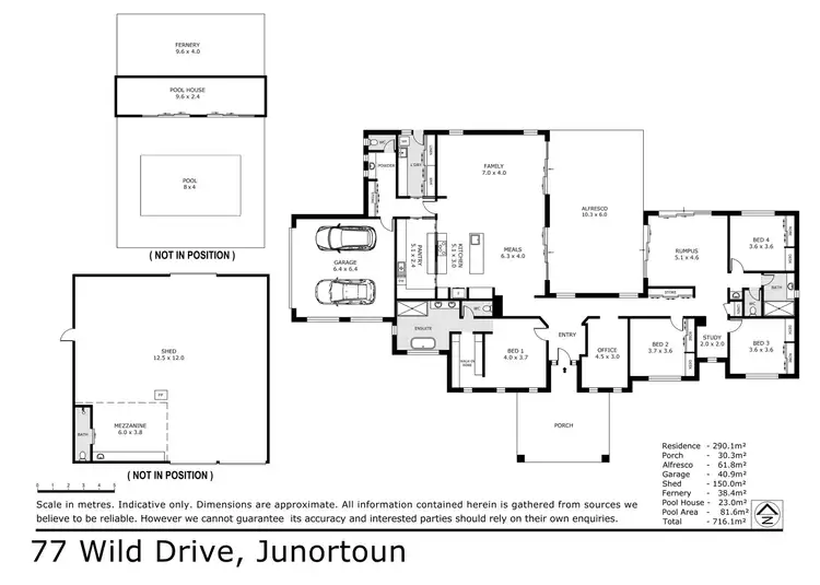 Floorplan of Homely house listing, 77 Wild Drive, Junortoun VIC 3551