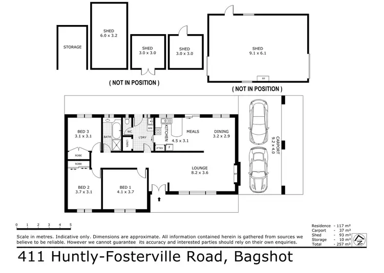 Floorplan of Homely house listing, 411 Huntly-Fosterville Road, Bagshot VIC 3551