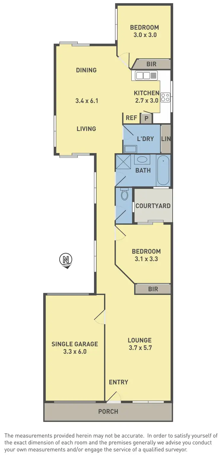 Floorplan of Homely house listing, 17 Omega Street, Sunshine VIC 3020