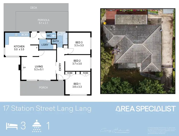 Floorplan of Homely house listing, 17 Station Street, Lang Lang VIC 3984
