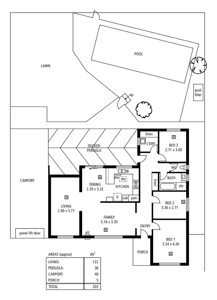 Floorplan of Homely house listing, 5 Warner Crescent, Klemzig SA 5087
