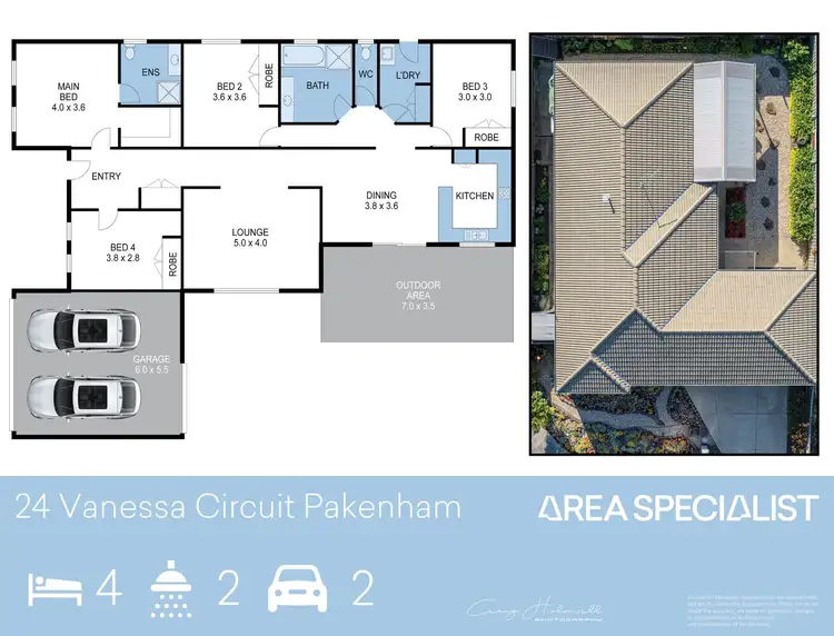 Floorplan of Homely house listing, 24 Vanessa Circuit, Pakenham VIC 3810