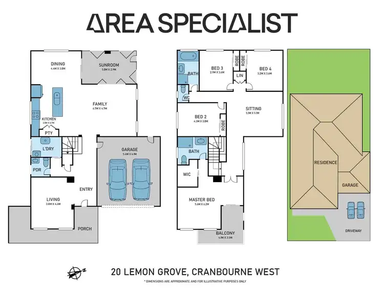 Floorplan of Homely house listing, 20 Lemon Grove, Cranbourne West VIC 3977