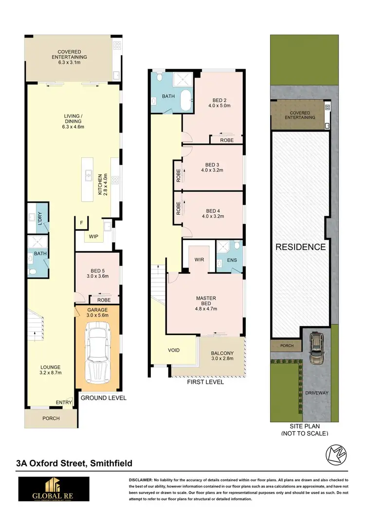 Floorplan of Homely semi-detached listing, 3A Oxford Street, Smithfield NSW 2164