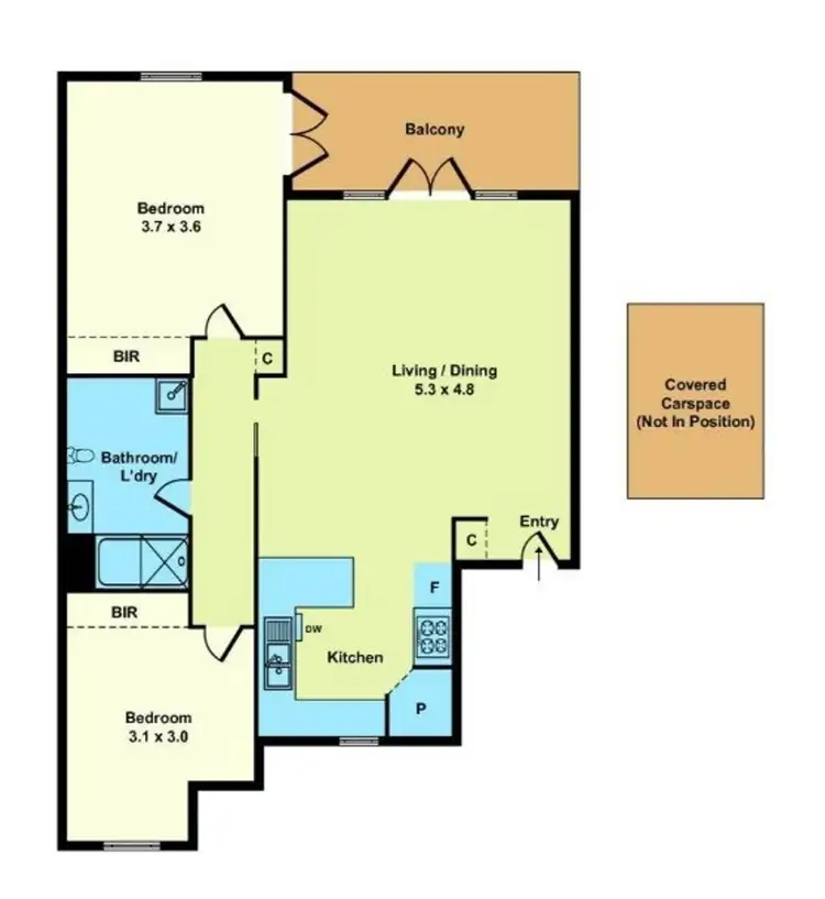 Floorplan of Homely apartment listing, 7/8-32 Howlett Street, Kensington VIC 3031