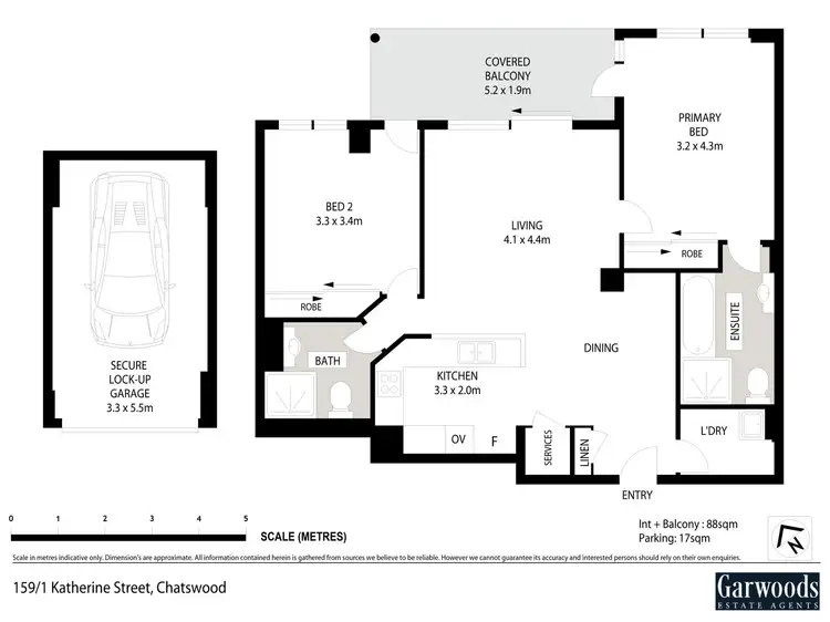 Floorplan of Homely apartment listing, 159/1 Katherine Street, Chatswood NSW 2067