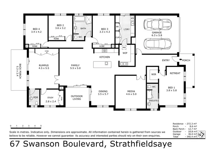 Floorplan of Homely house listing, 67 Swanson Boulevard, Strathfieldsaye VIC 3551