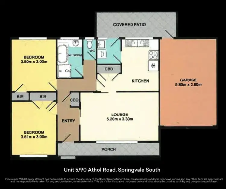 Floorplan of Homely unit listing, 5/90 Athol Road, Springvale South VIC 3172