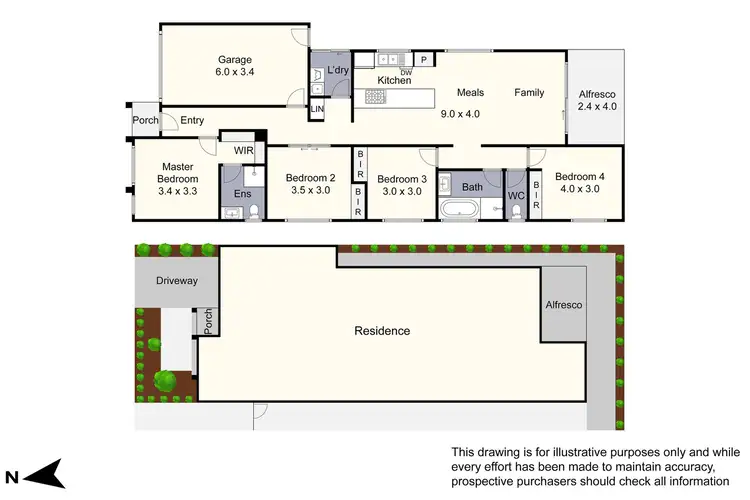Floorplan of Homely house listing, 17 Butternut Drive, Lyndhurst VIC 3975