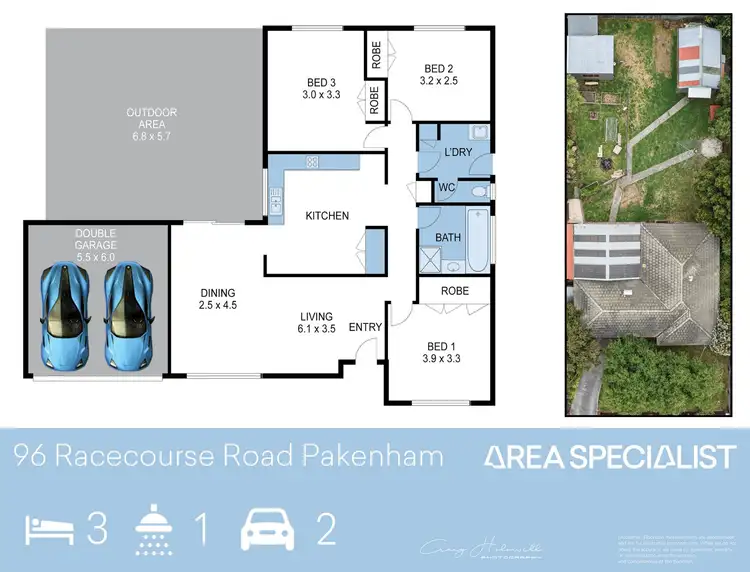 Floorplan of Homely house listing, 96 Racecourse Road, Pakenham VIC 3810