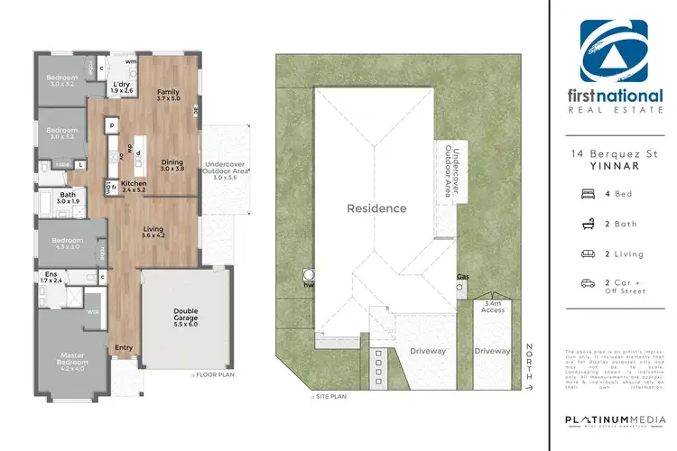 Floorplan of Homely house listing, 14 Berquez Street, Yinnar VIC 3869