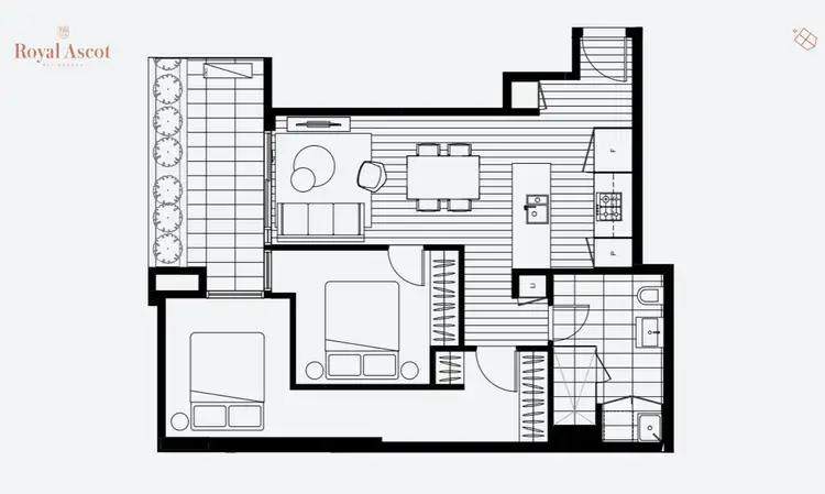 Floorplan of Homely apartment listing, G03/2 Mascoma Street, Ascot Vale VIC 3032