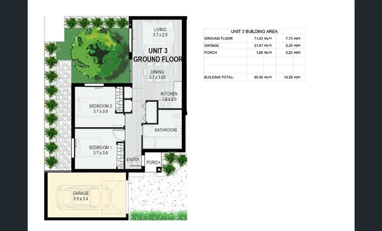 Floorplan of Homely unit listing, 3/707 Princes Highway, Springvale VIC 3171