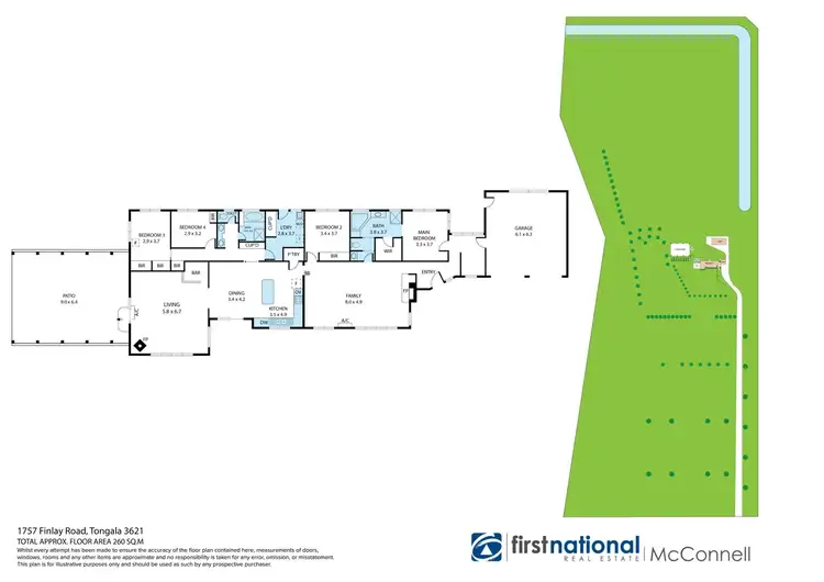 Floorplan of Homely rural property listing, 1757 Finlay Road, Tongala VIC 3621