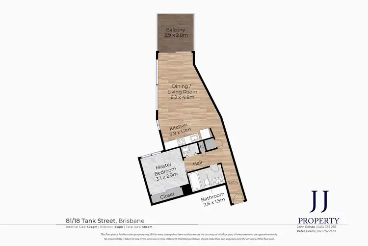 Floorplan of Homely apartment listing, 81/18 Tank Street, Brisbane City QLD 4000