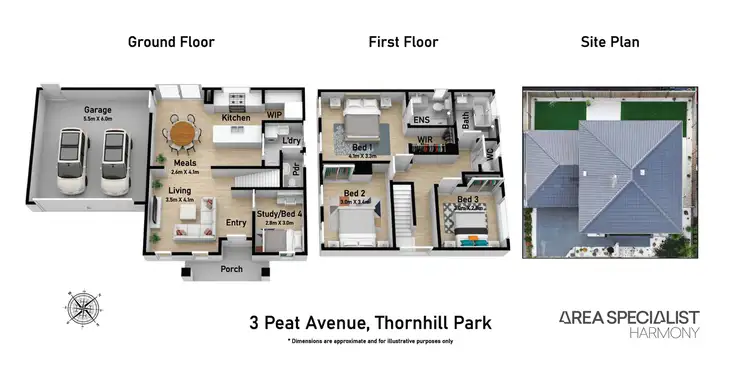 Floorplan of Homely house listing, 3 Peat Avenue, Thornhill Park VIC 3335