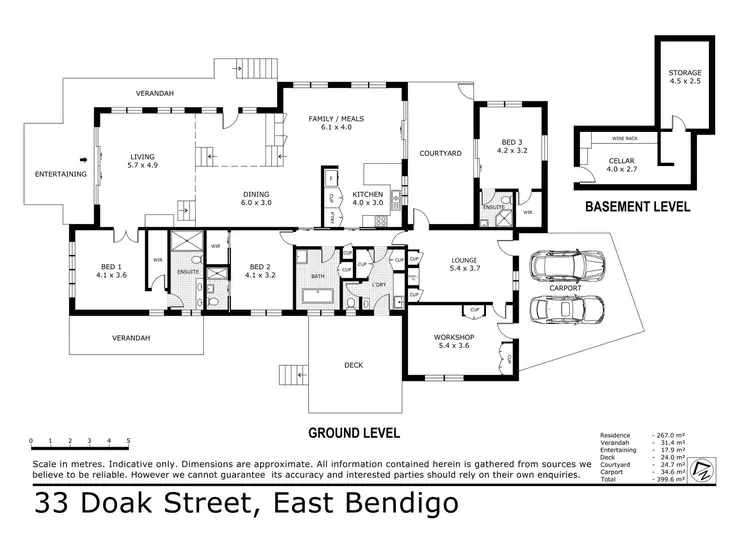Floorplan of Homely house listing, 33 Doak Street, East Bendigo VIC 3550