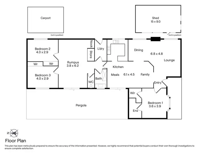 Floorplan of Homely house listing, 43 White Avenue, Romsey VIC 3434