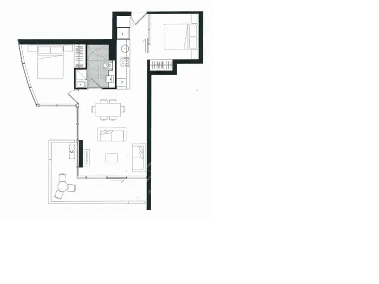 Floorplan of Homely apartment listing, 1108/231 Harbour Esplanade, Docklands VIC 3008