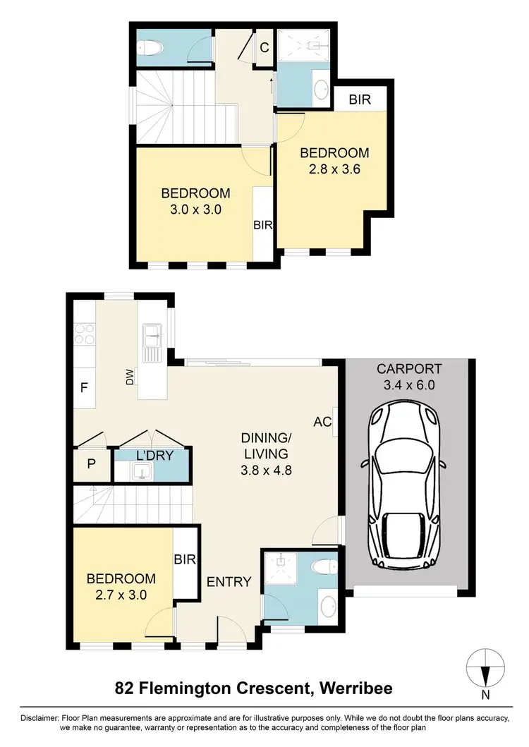 Floorplan of Homely house listing, 82 Flemington Crescent, Werribee VIC 3030