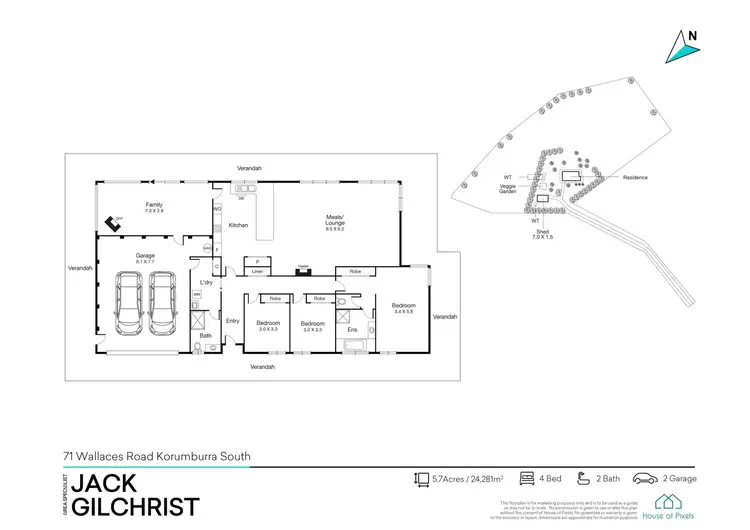 Floorplan of Homely house listing, 71 Wallaces Road, Korumburra VIC 3950