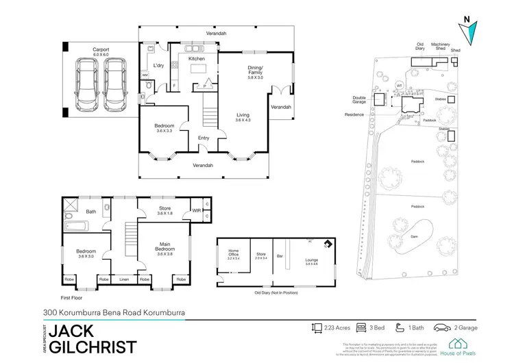 Floorplan of Homely house listing, 300 Korumburra-Bena Road, Korumburra VIC 3950