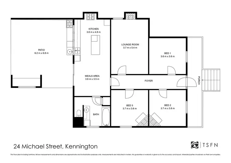 Floorplan of Homely house listing, 24 Michael Street, Kennington VIC 3550