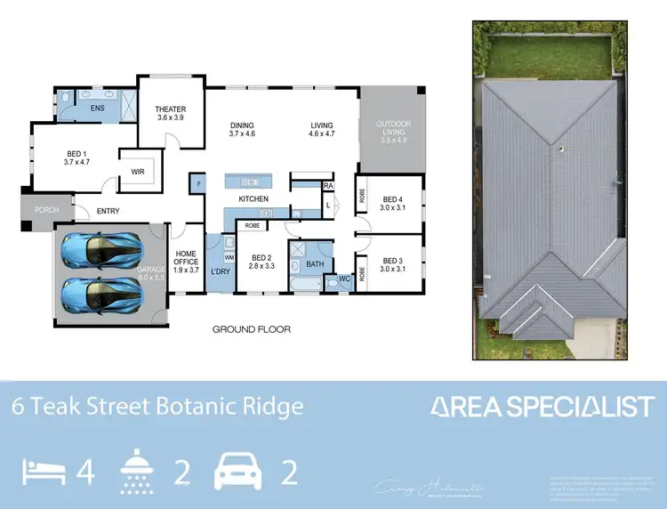 Floorplan of Homely house listing, 6 Teak Street, Botanic Ridge VIC 3977