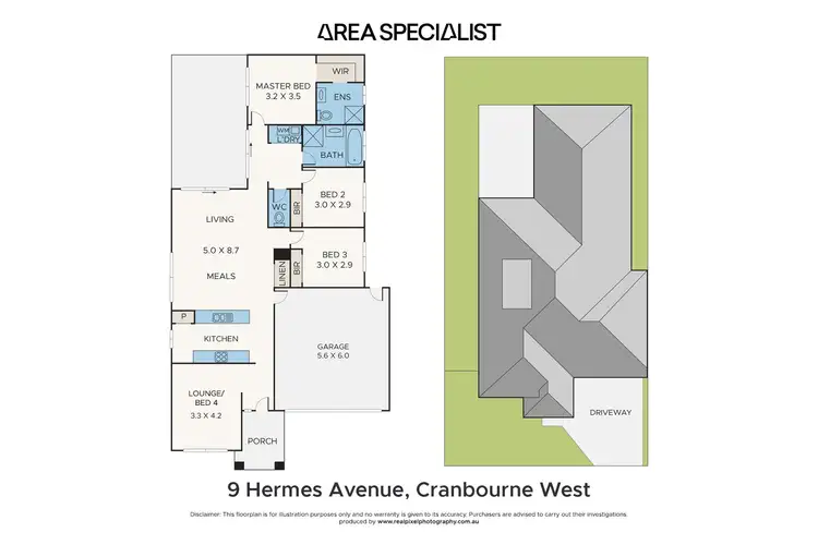 Floorplan of Homely house listing, 9 Hermes Avenue, Cranbourne West VIC 3977