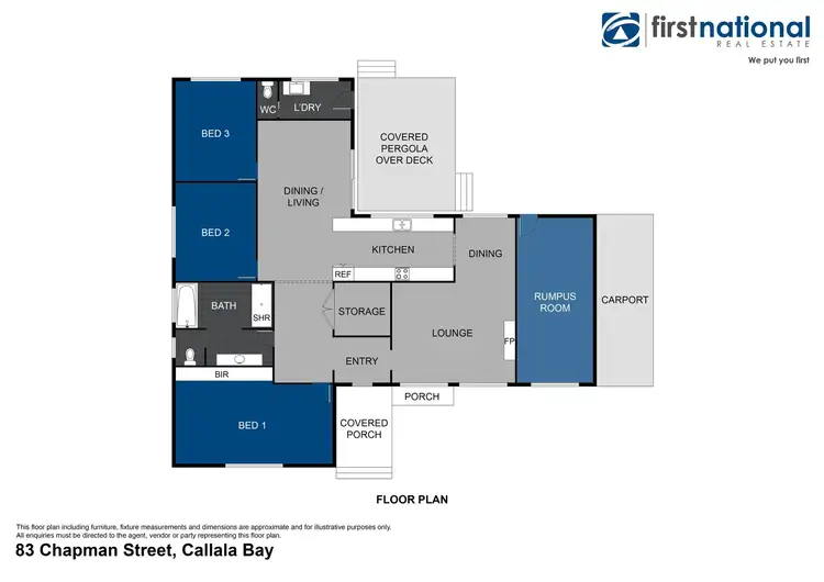 Floorplan of Homely house listing, 83 Chapman Street, Callala Bay NSW 2540