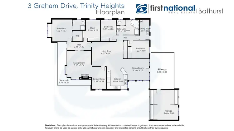 Floorplan of Homely house listing, 3 Graham Drive, Kelso NSW 2795