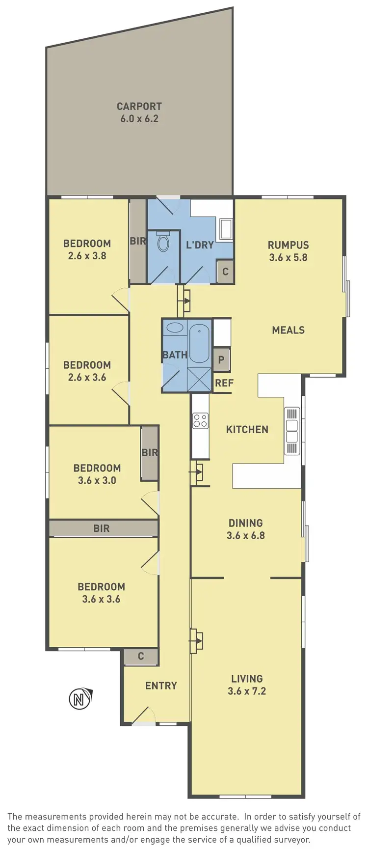 Floorplan of Homely house listing, 5 Calverton Road, Kealba VIC 3021