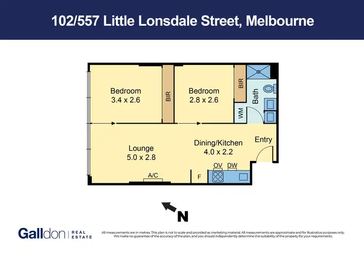 Floorplan of Homely apartment listing, 102/557 Little Lonsdale Street, Melbourne VIC 3000