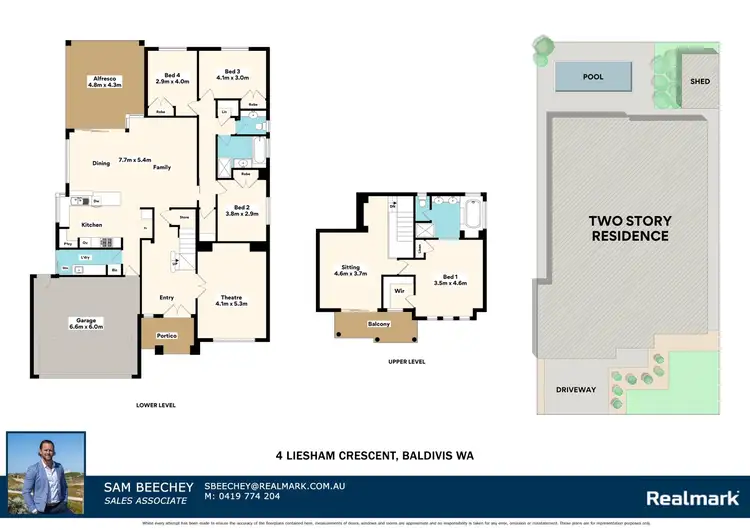 Floorplan of Homely house listing, 4 Liesham Crescent, Baldivis WA 6171