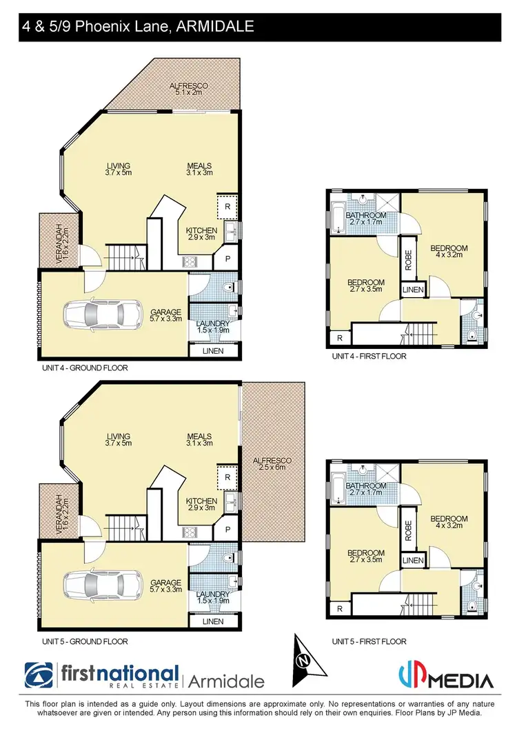 Floorplan of Homely unit listing, 4/9 Phoenix Lane, Armidale NSW 2350
