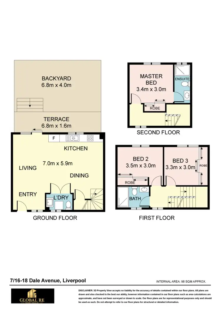 Floorplan of Homely townhouse listing, 8/16-18 Dale Ave, Liverpool NSW 2170