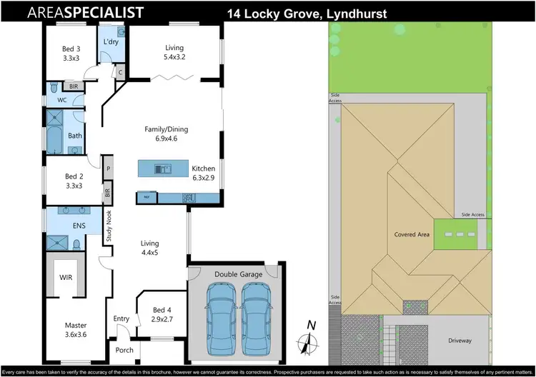 Floorplan of Homely house listing, 14 Locky Grove, Lyndhurst VIC 3975