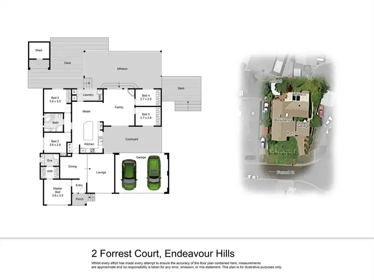 Floorplan of Homely house listing, 2 Forrest Court, Endeavour Hills VIC 3802