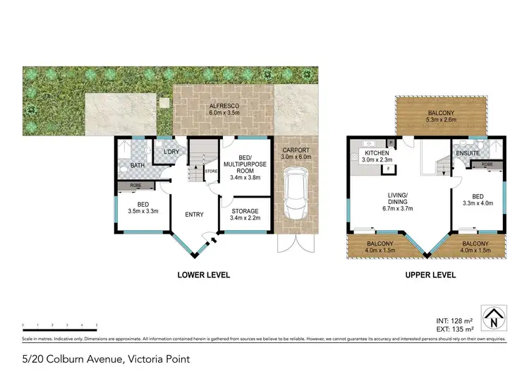 Floorplan of Homely townhouse listing, 5/20 Colburn Avenue, Victoria Point QLD 4165