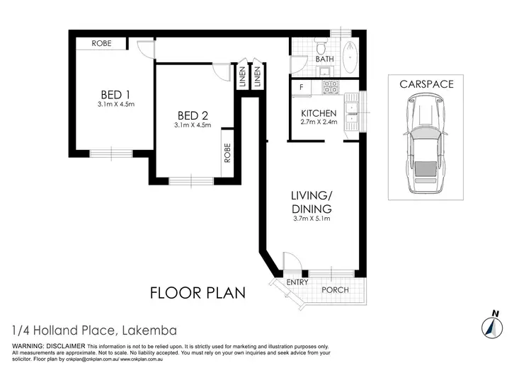 Floorplan of Homely unit listing, 1/4 Holland Place, Lakemba NSW 2195