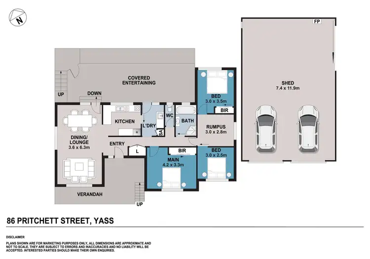 Floorplan of Homely house listing, 86 Pritchett Street, Yass NSW 2582