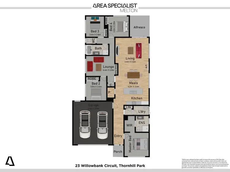 Floorplan of Homely house listing, 23 Willowbank Circuit, Thornhill Park VIC 3335
