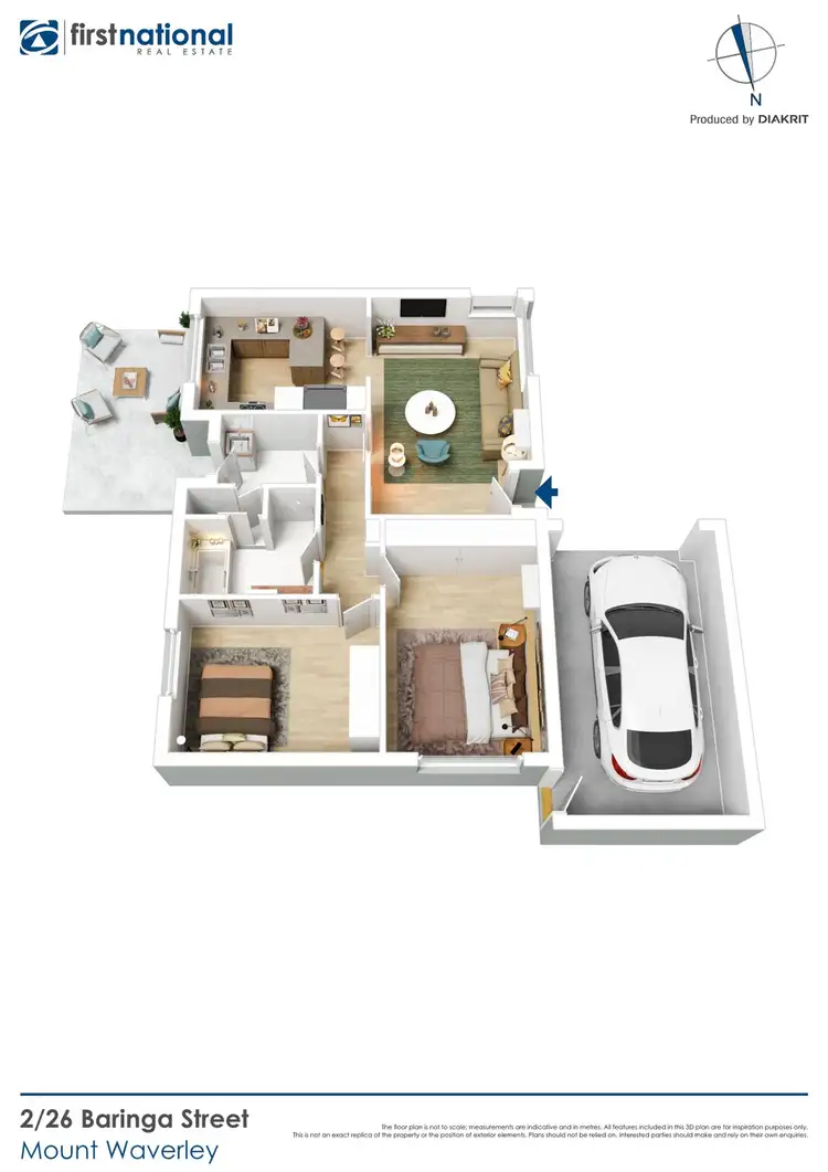 Floorplan of Homely unit listing, 2/26 Baringa Street, Mount Waverley VIC 3149