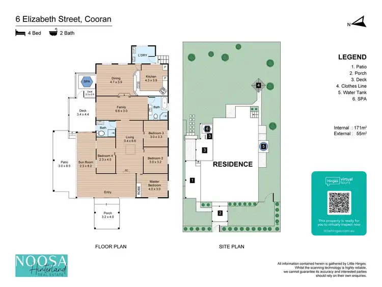 Floorplan of Homely house listing, 6 Elizabeth Street, Cooran QLD 4569