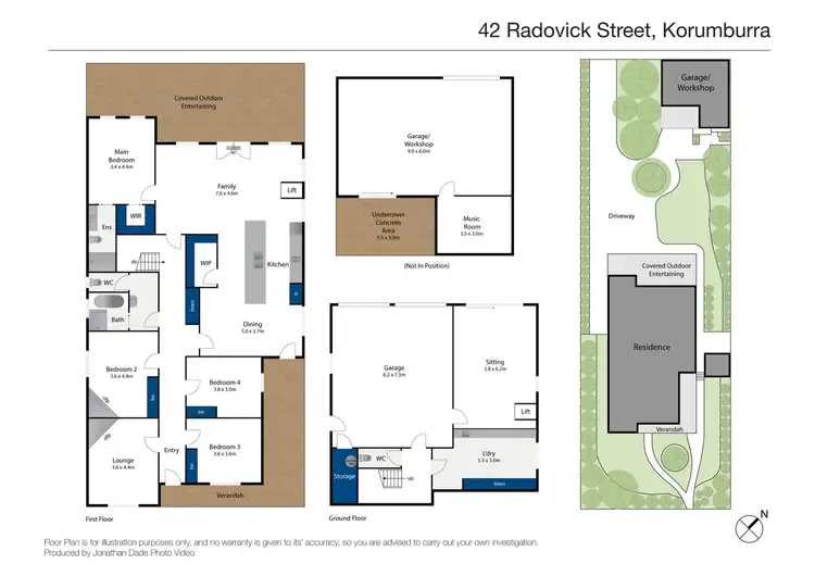 Floorplan of Homely house listing, 42 Radovick Street., Korumburra VIC 3950