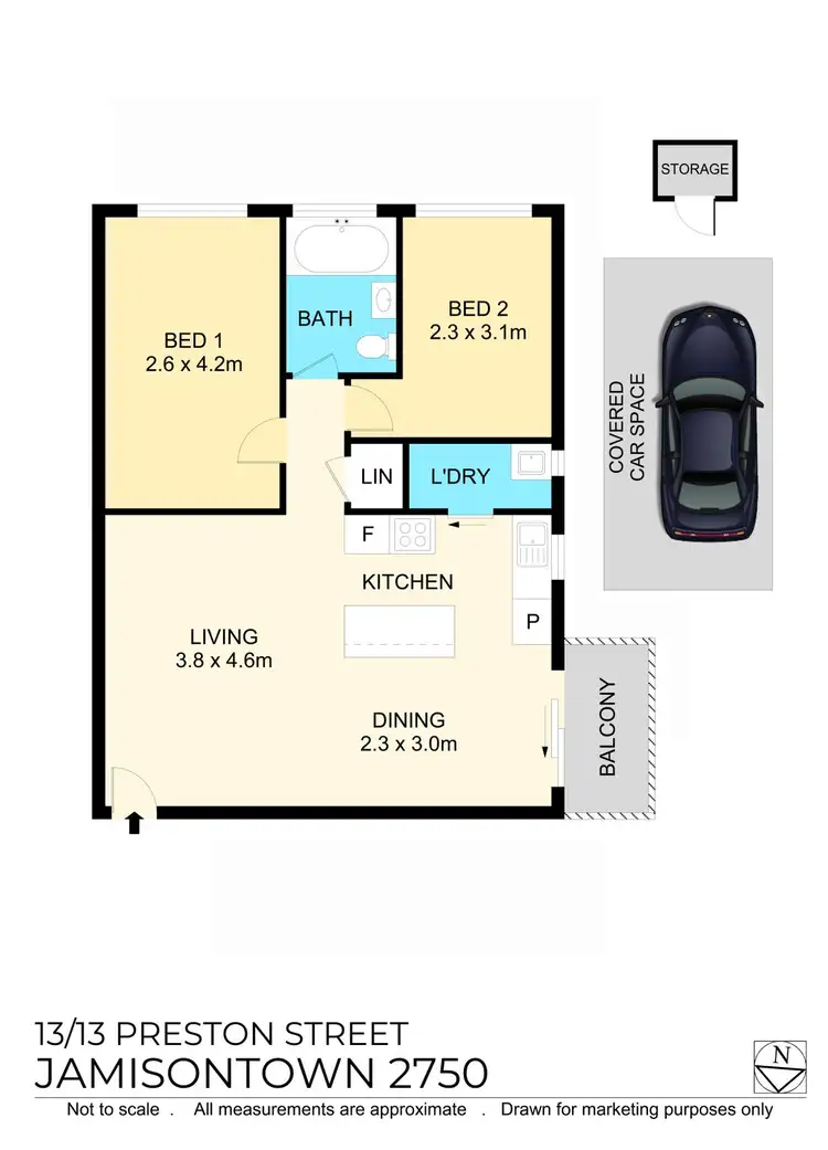 Floorplan of Homely unit listing, 13/13 Preston St, Jamisontown NSW 2750