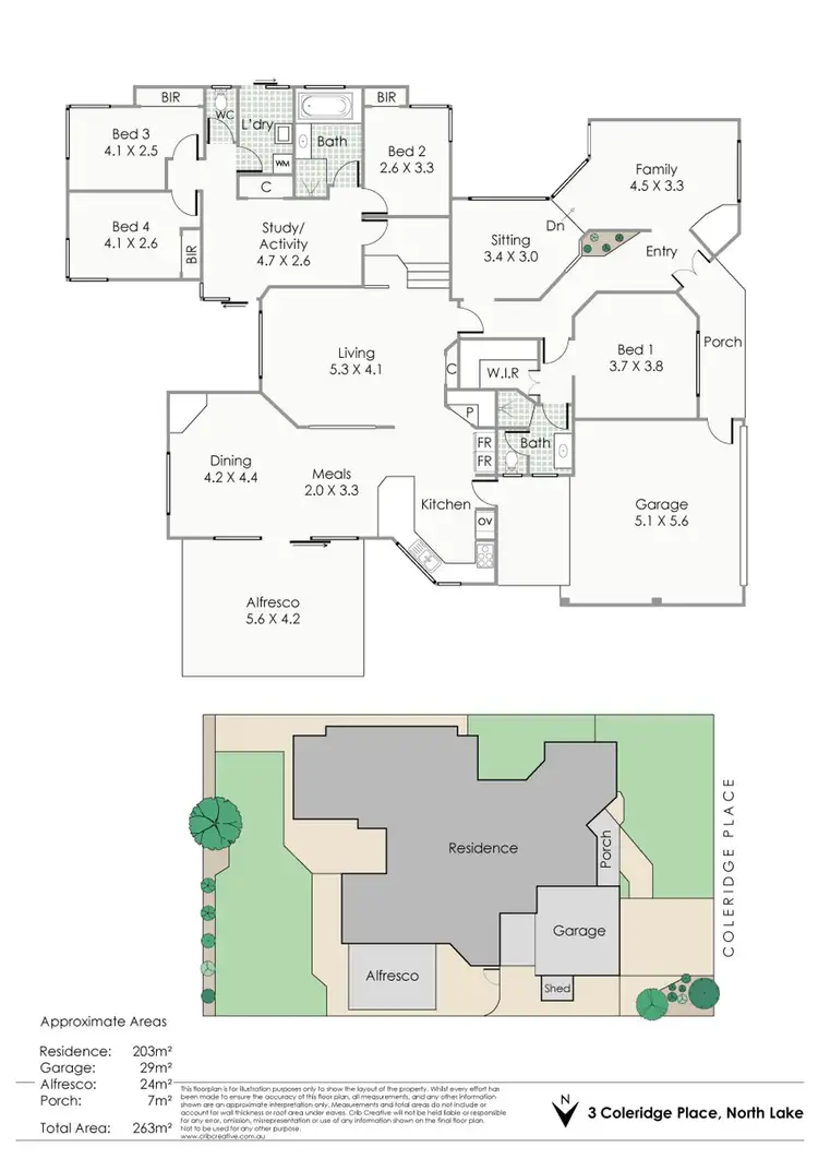 Floorplan of Homely house listing, 3 Coleridge Place, North Lake WA 6163