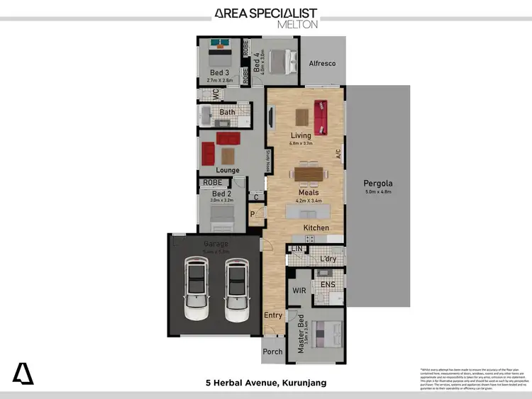 Floorplan of Homely house listing, 5 Herbal Avenue, Kurunjang VIC 3337