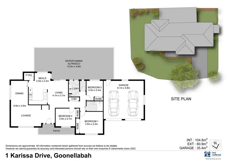 Floorplan of Homely house listing, 1 Karissa Drive, Goonellabah NSW 2480